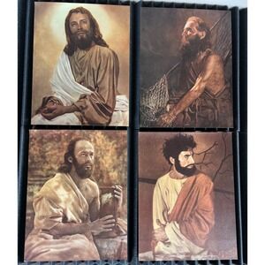 Vintage Art Reproductions Twelve Disciples‎ & Christ Prints Sine Richards